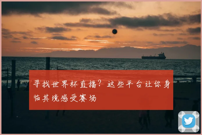 寻找世界杯直播？这些平台让你身临其境感受赛场